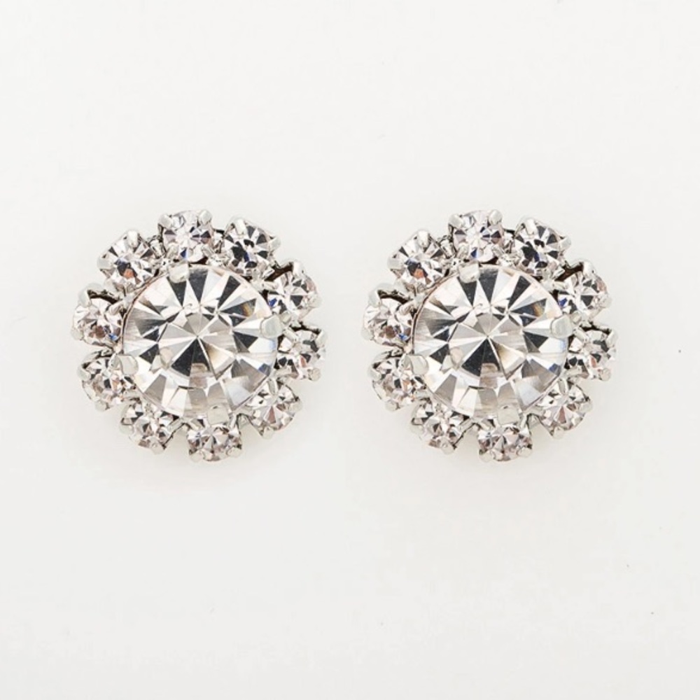 🆕 Crystal Flower CZ Stud Fashion Earrings